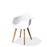 Keeve Trendy White With Armrest